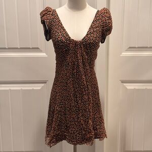 Elegant Puff Sleeve Mini Dress